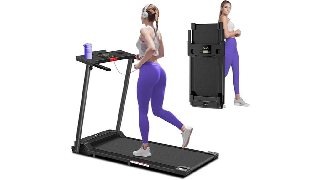 portable treadmill with display