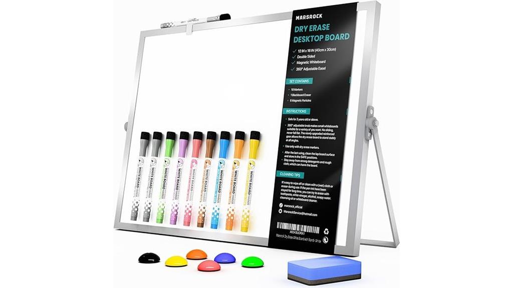 portable whiteboard with accessories
