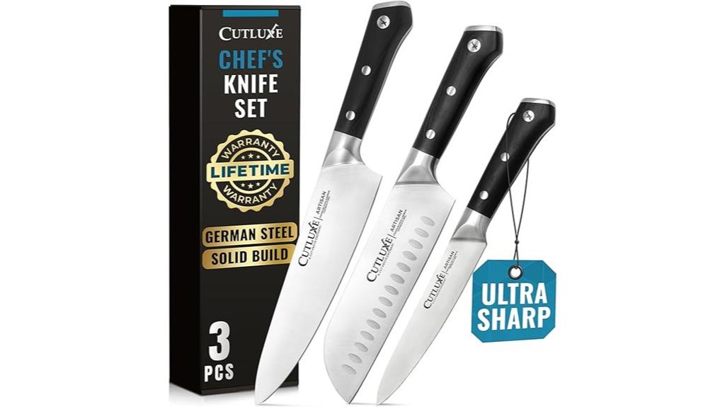 premium 3 piece knife set