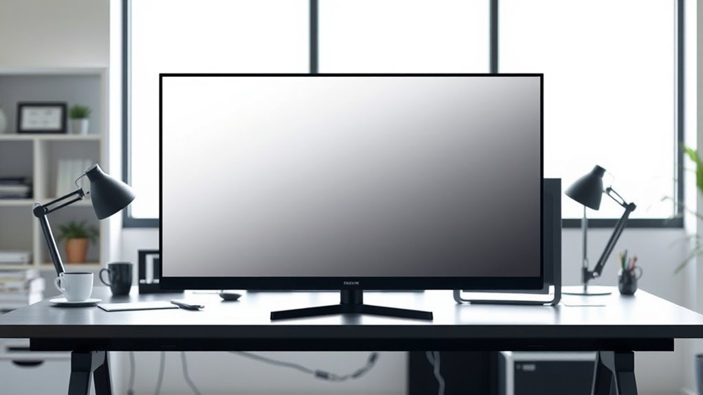 proper monitor positioning reduces eye strain