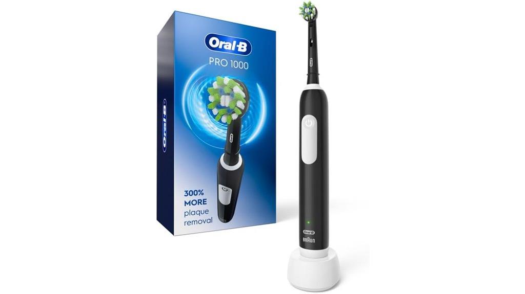 rechargeable black electric toothbrush