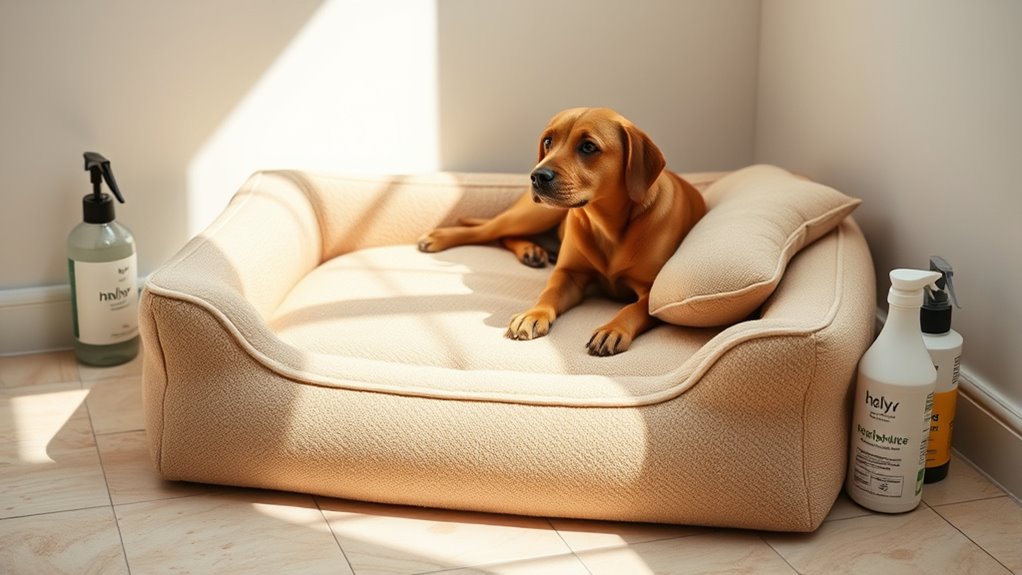 regular pet bed cleaning