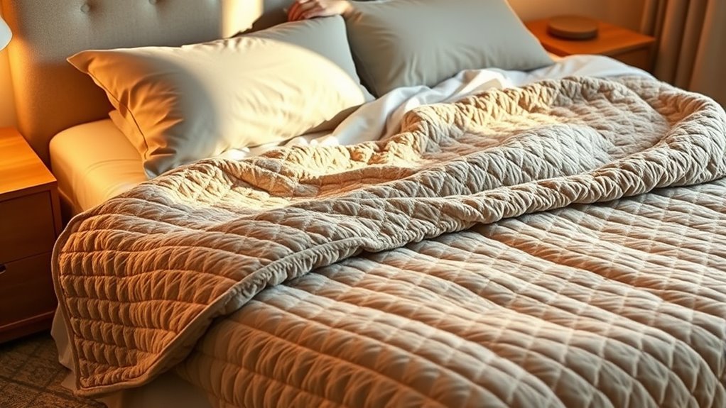 relaxing sleep environment setup