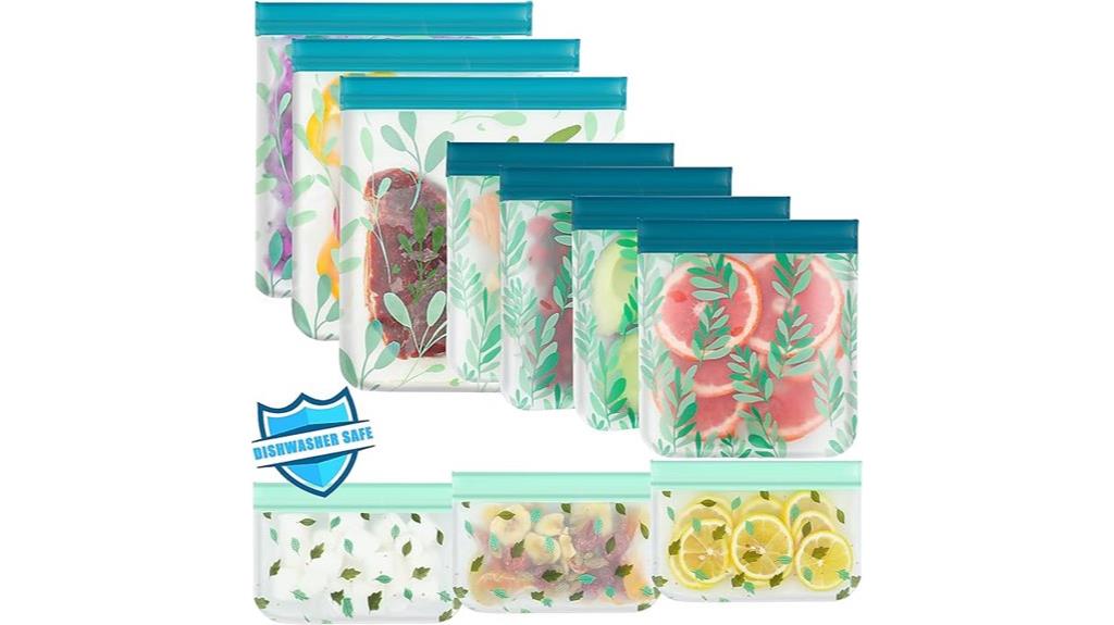 reusable peva food storage bags
