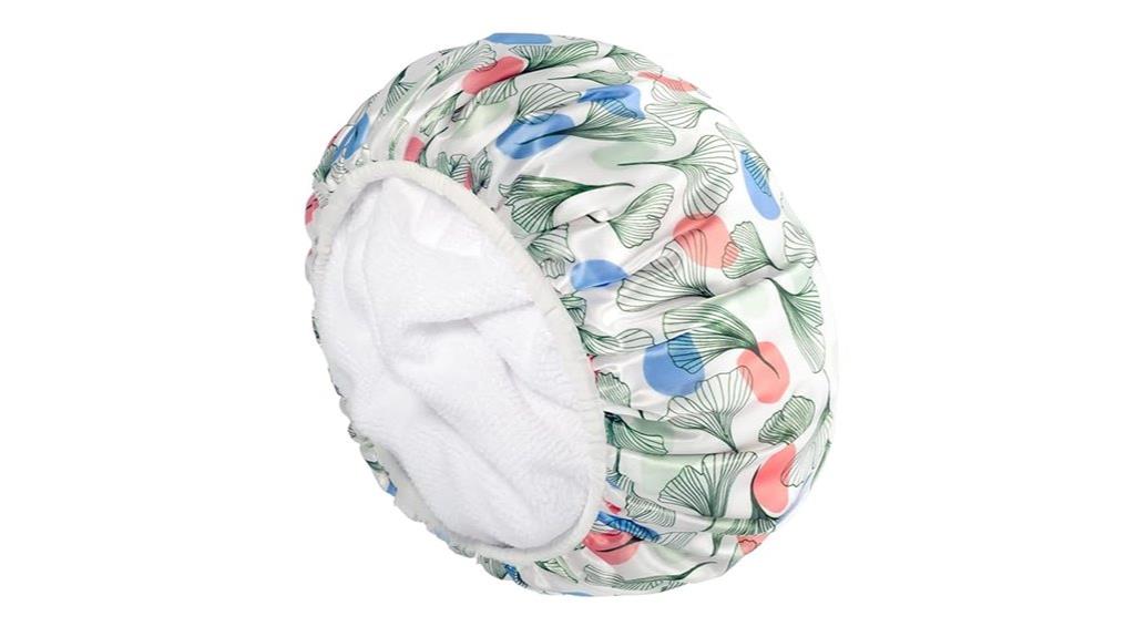 reusable terry shower cap