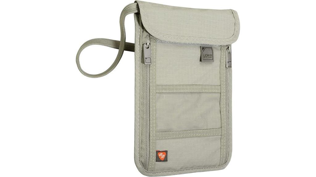rfid neck wallet