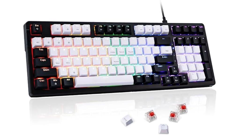 rgb backlit red switches