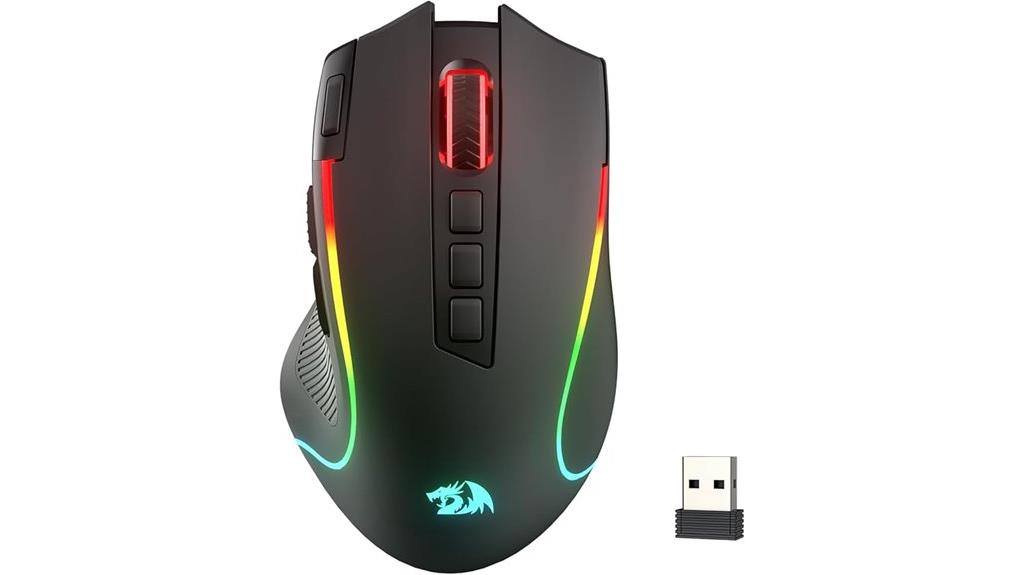 rgb wired wireless mouse