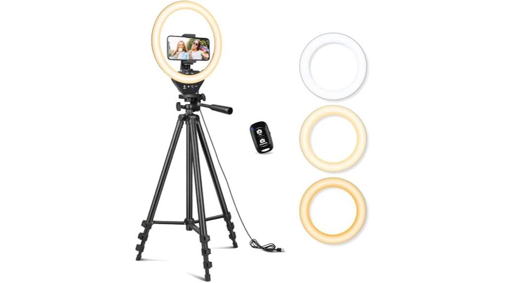 ring light with tripod
