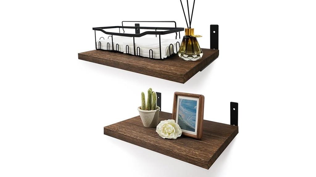 rustic 12 inch shelves