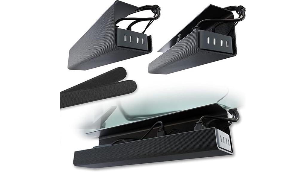 screwless under desk organizer