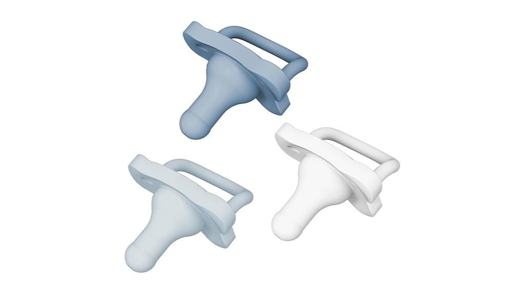 set of three baby pacifiers