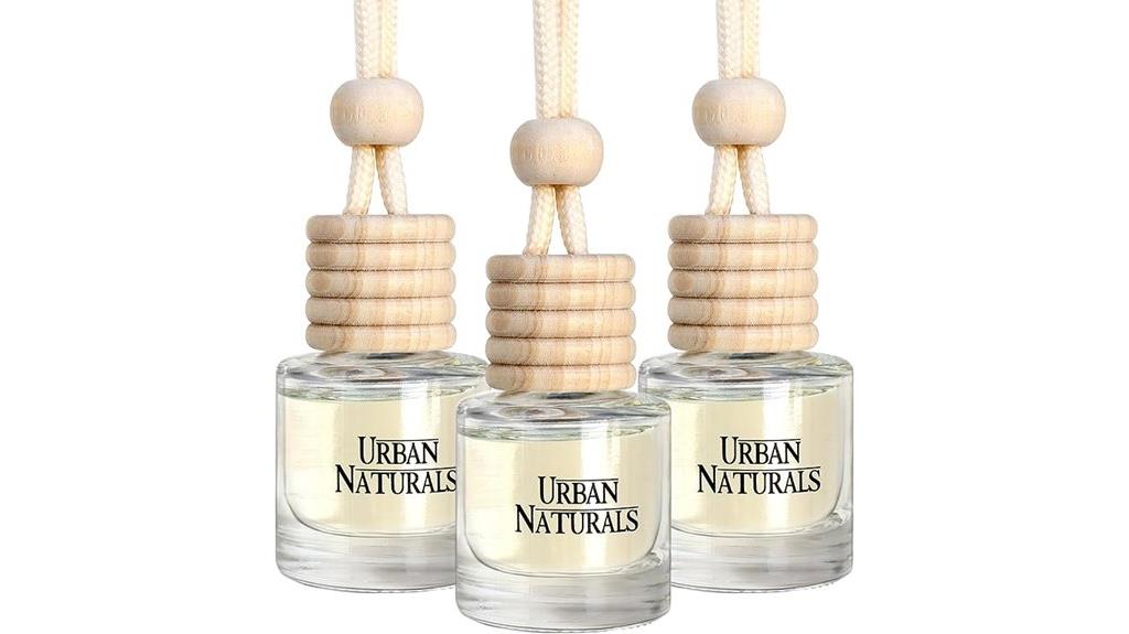 set of three car fresheners