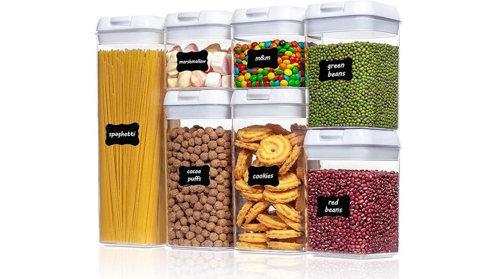 seven piece airtight storage