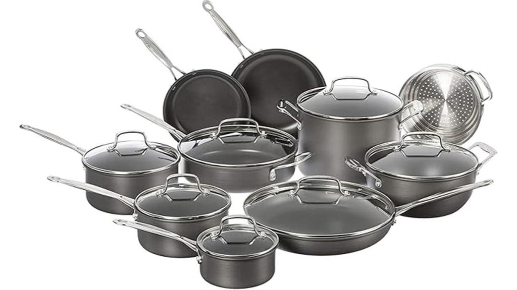 seventeen piece cookware set