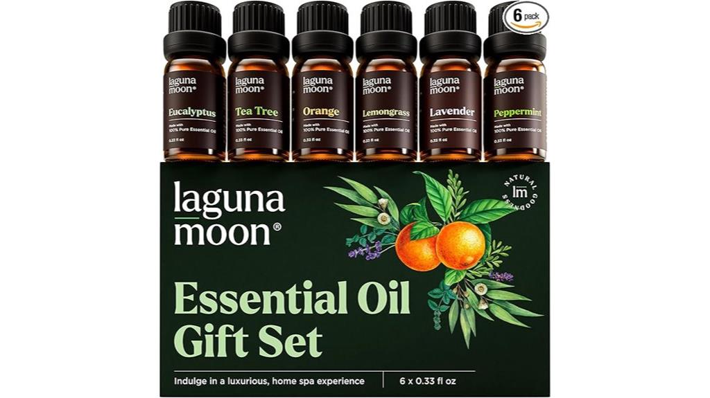 six aromatherapy essential oils