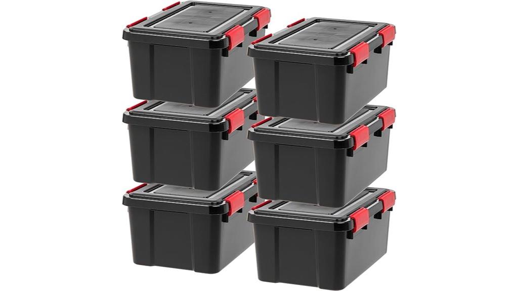 six pack storage bins