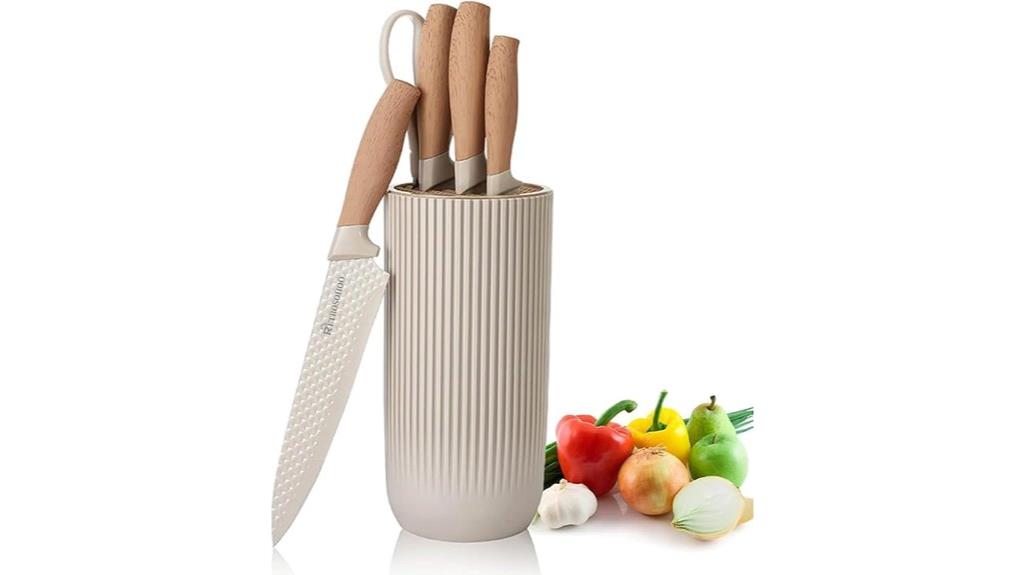 six piece kitchen knife set