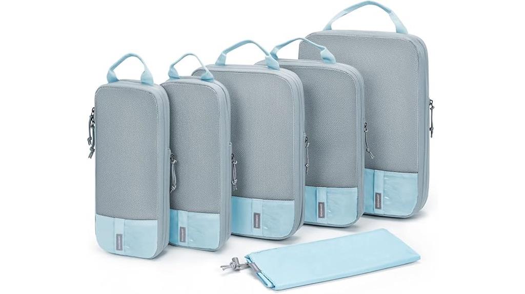 six piece packing cube set