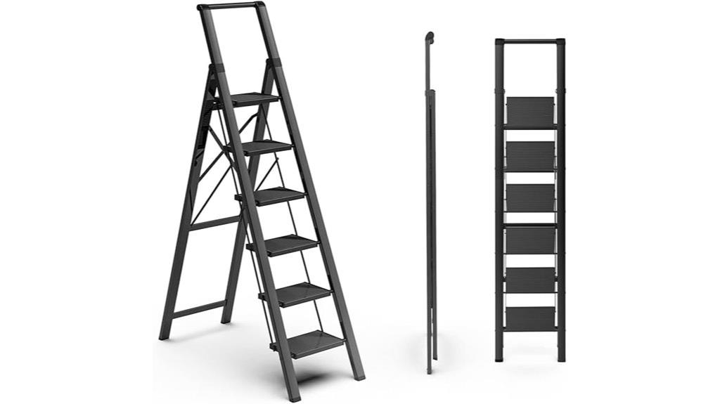 six step ladder for tall ceiling