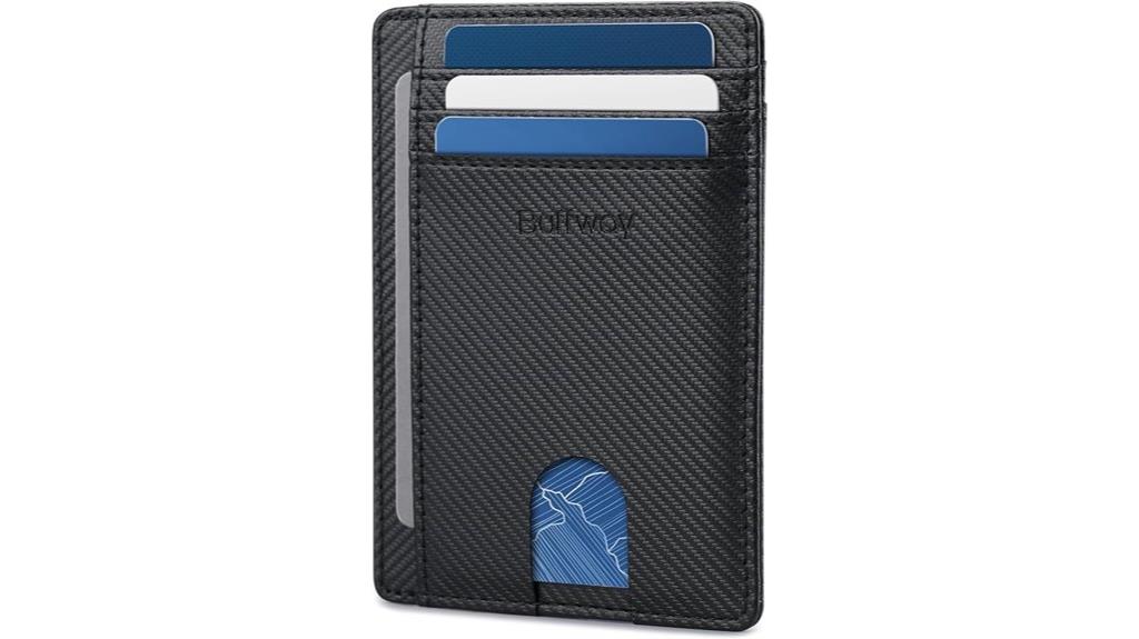 slim leather rfid wallet