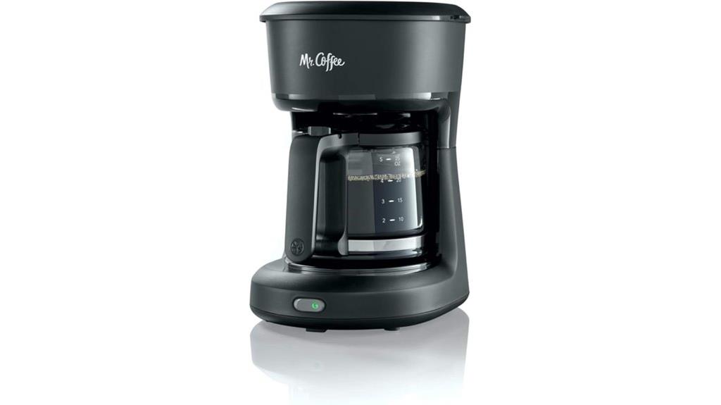 small black coffee maker