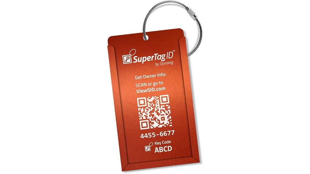 smart aluminum luggage tag