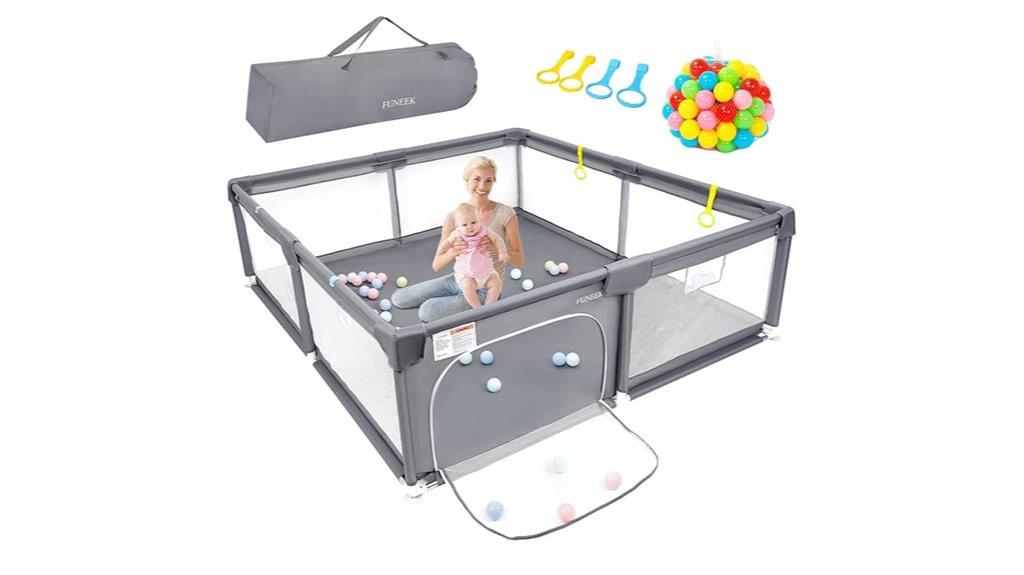spacious baby play area