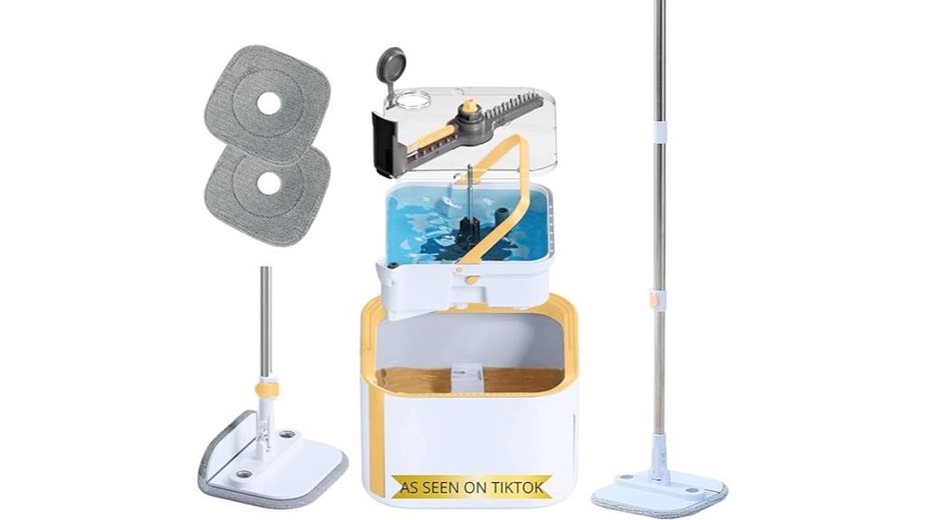 spin mop with detachable bucket