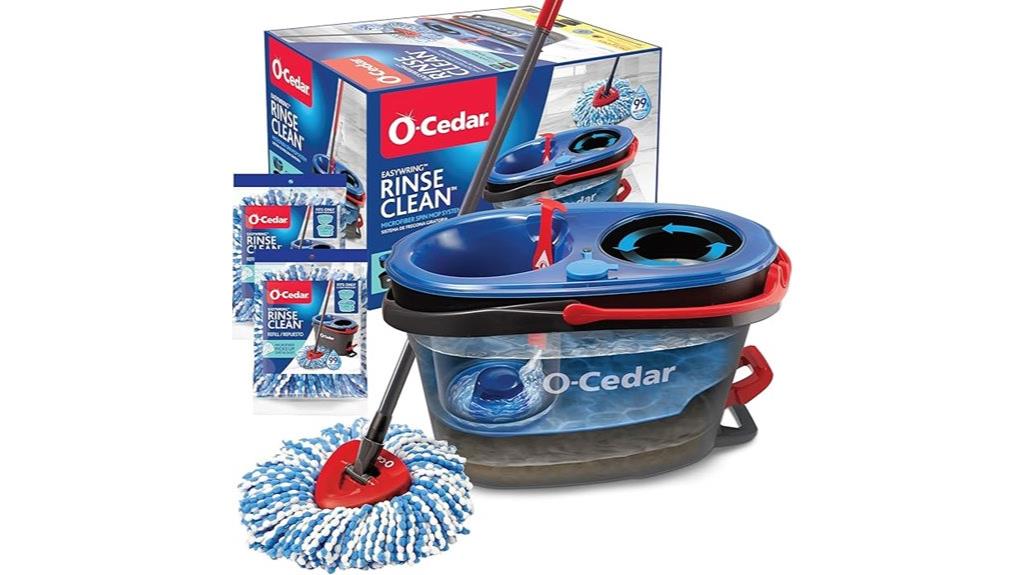 spin mop with extras