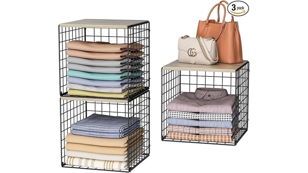 stackable closet organizer set
