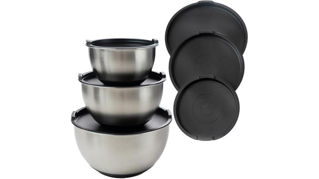 stainless steel mixing bowls
