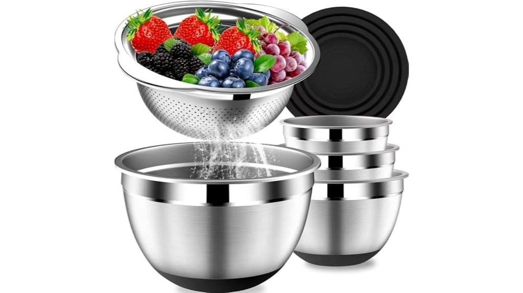 stainless steel mixing set