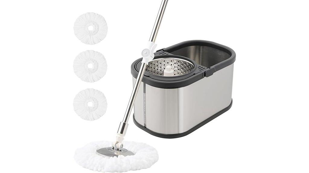 stainless steel mop set