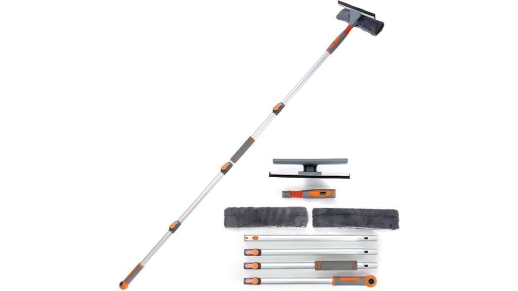 telescopic pole window cleaner