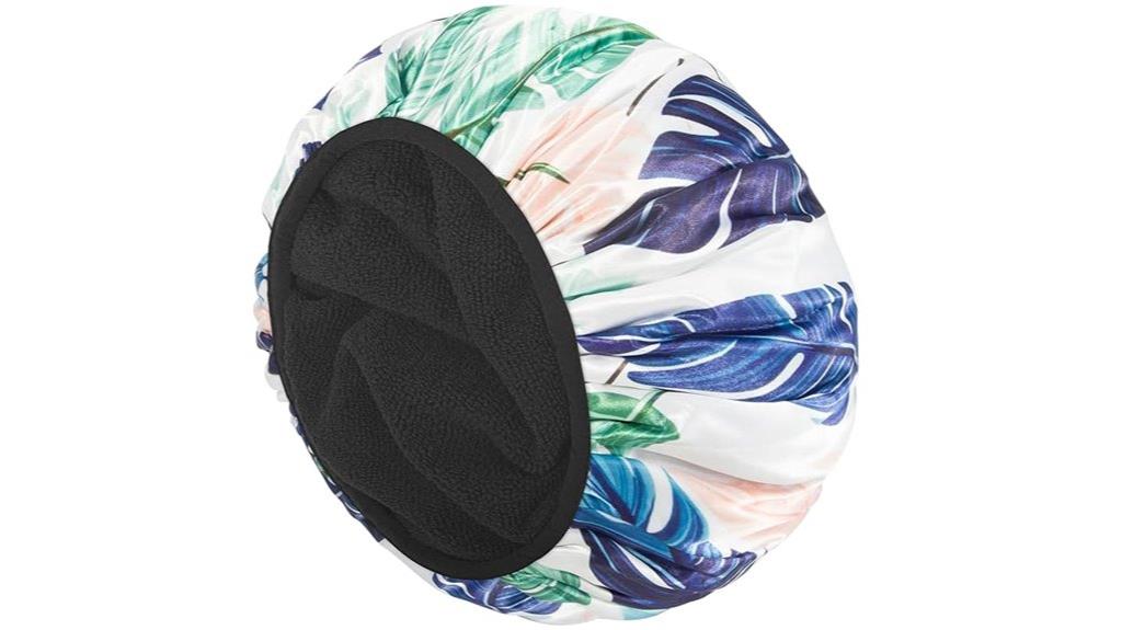 terry lined shower cap
