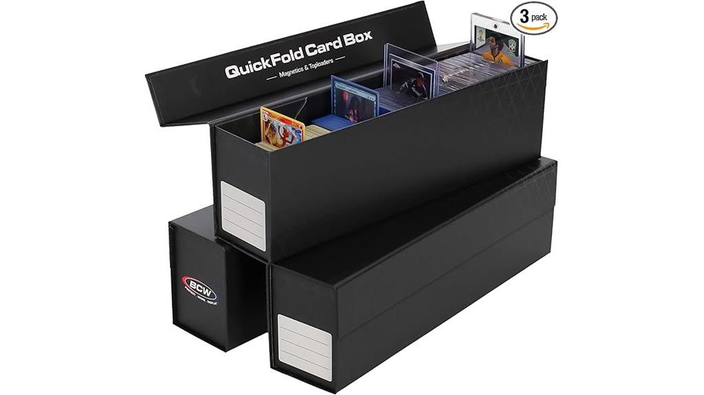 three pack card storage