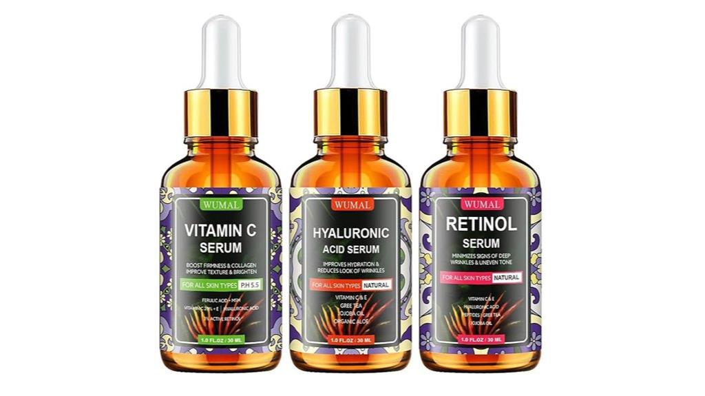 three serums for skin