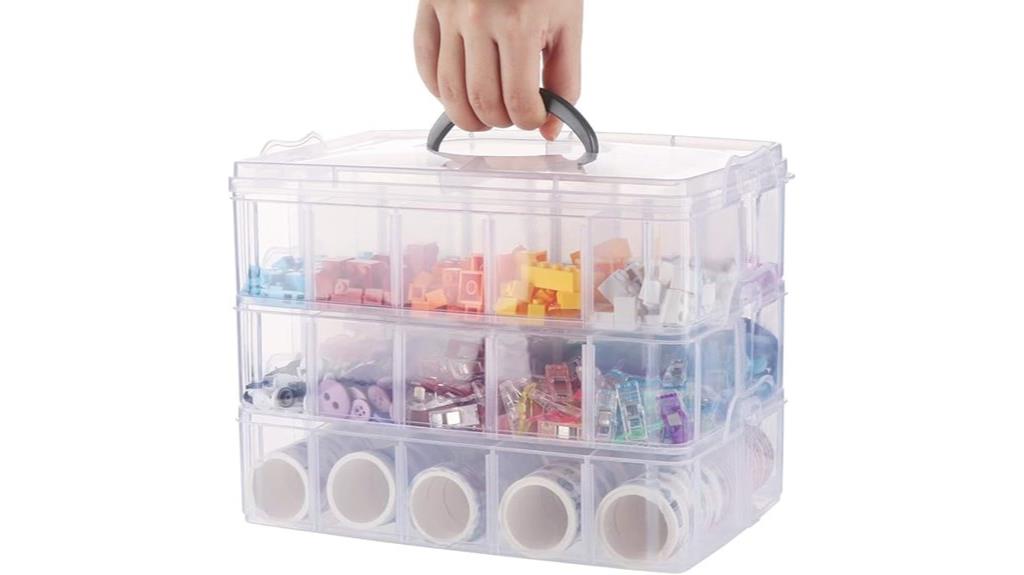 three tier craft organizer