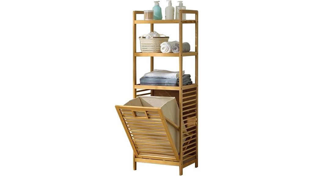 three tier tilt out hamper