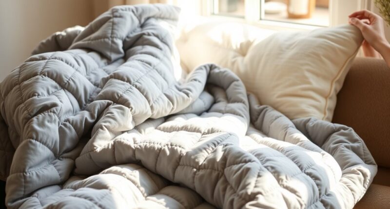 top anxiety relief weighted blankets