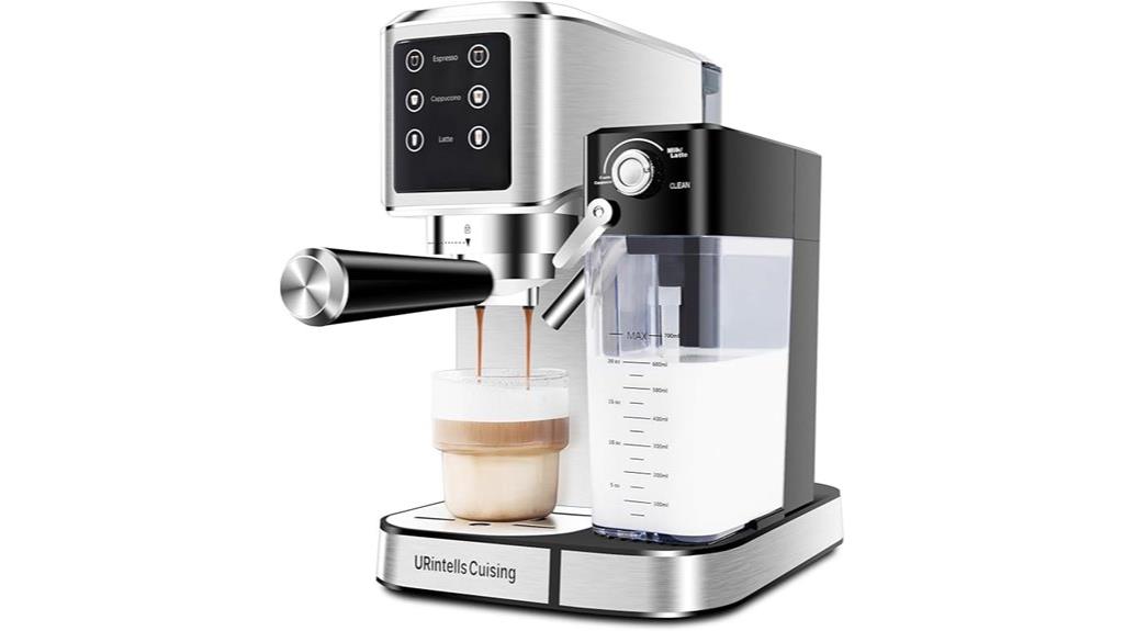 touchscreen espresso milk frother