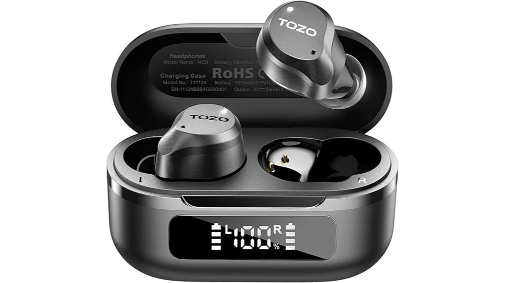 tozo noise cancelling earbuds
