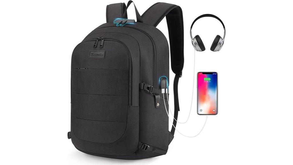 travel laptop backpack with usb