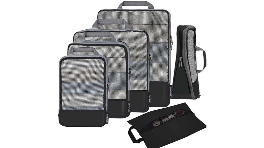 travel organization compression cubes