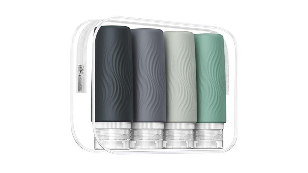 travel sized silicone bottles