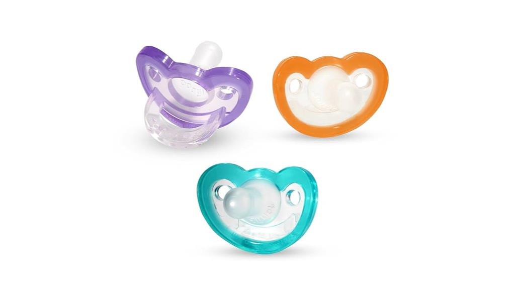 triple pack baby pacifiers