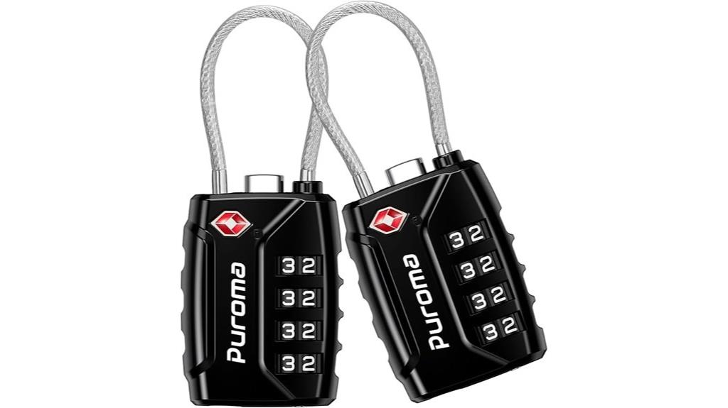 tsa approved 4 digit locks