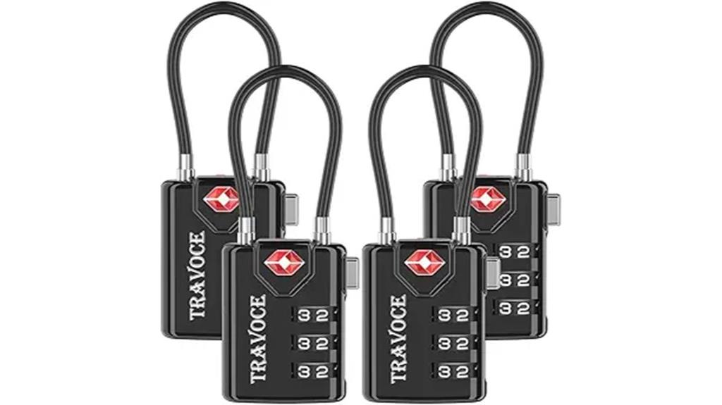 tsa approved luggage locks