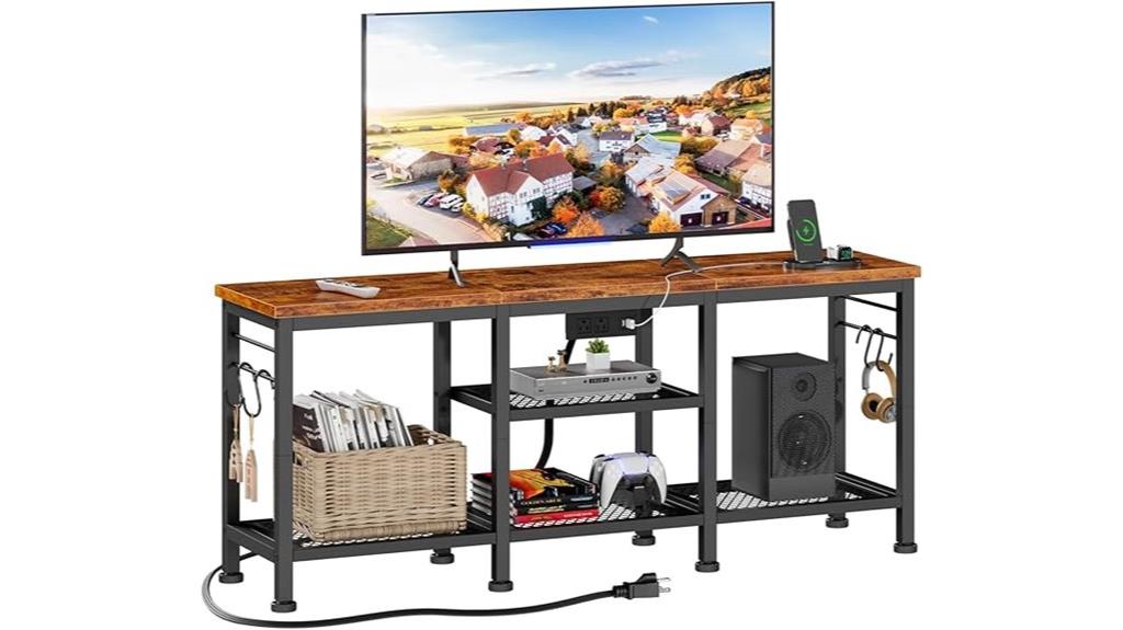 tv stand with outlets